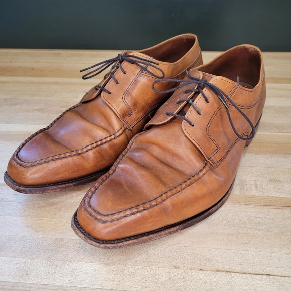 Allen Edmonds Other - Allen Edmonds Mens Charleston‎ Oxford Brown Leather Shoes Size 10.5 3E Wide EEE